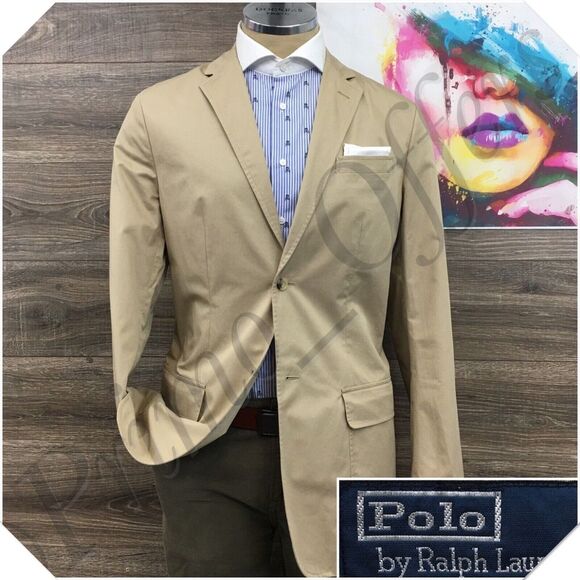 VINTAGE POLO RALPH LAUREN Mens‎ Blazer Sport Coat Casual Jacket Size 40L Cotton
